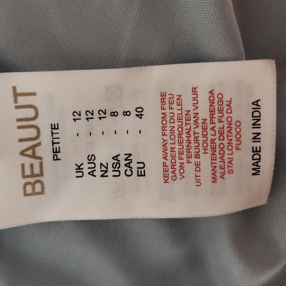 BEAUTT SZ 8.PETITE Elegant Light Blue Women's Skirt - Picture 5 of 14